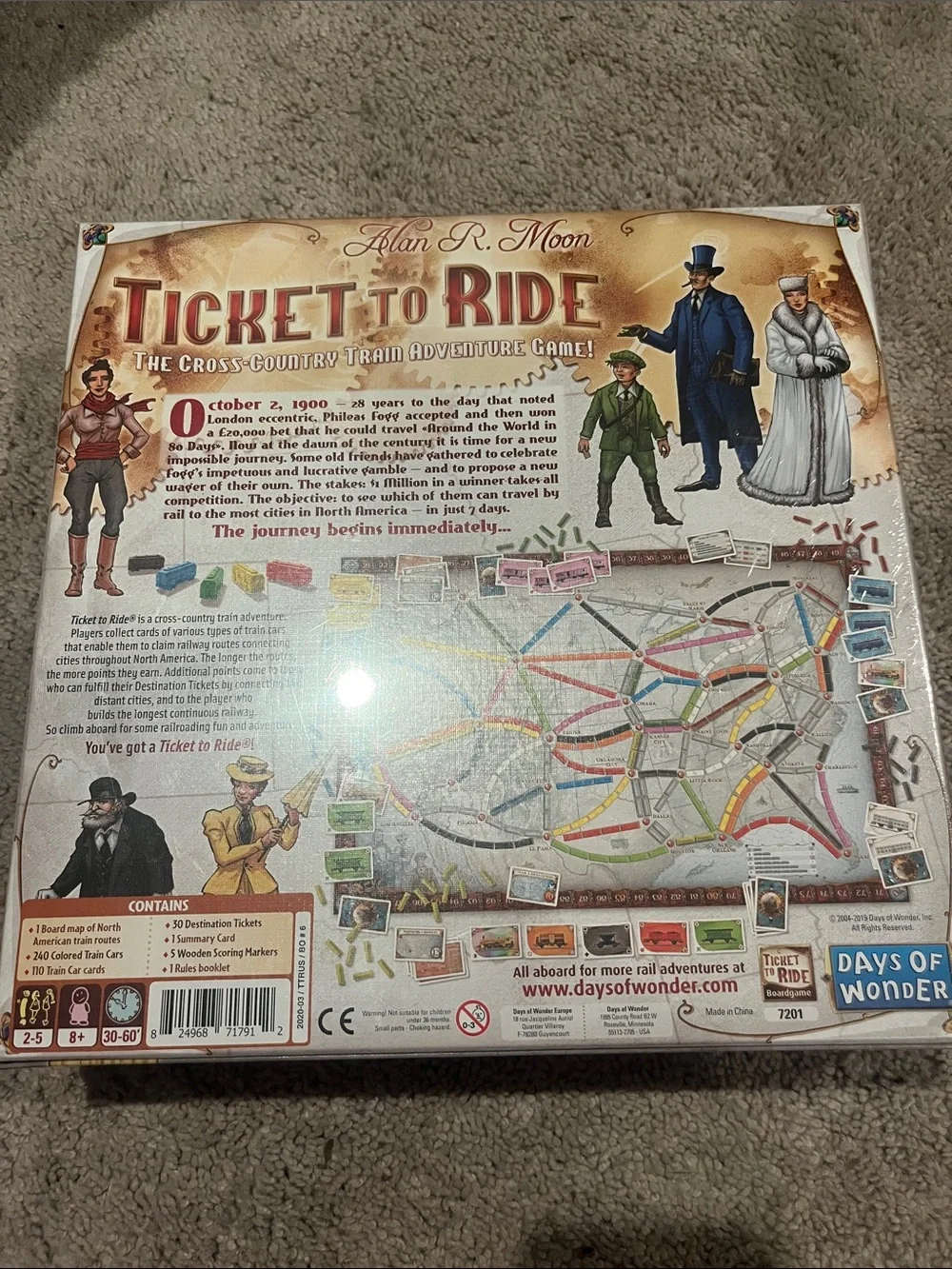 Ticket to Ride Board Game - Brown